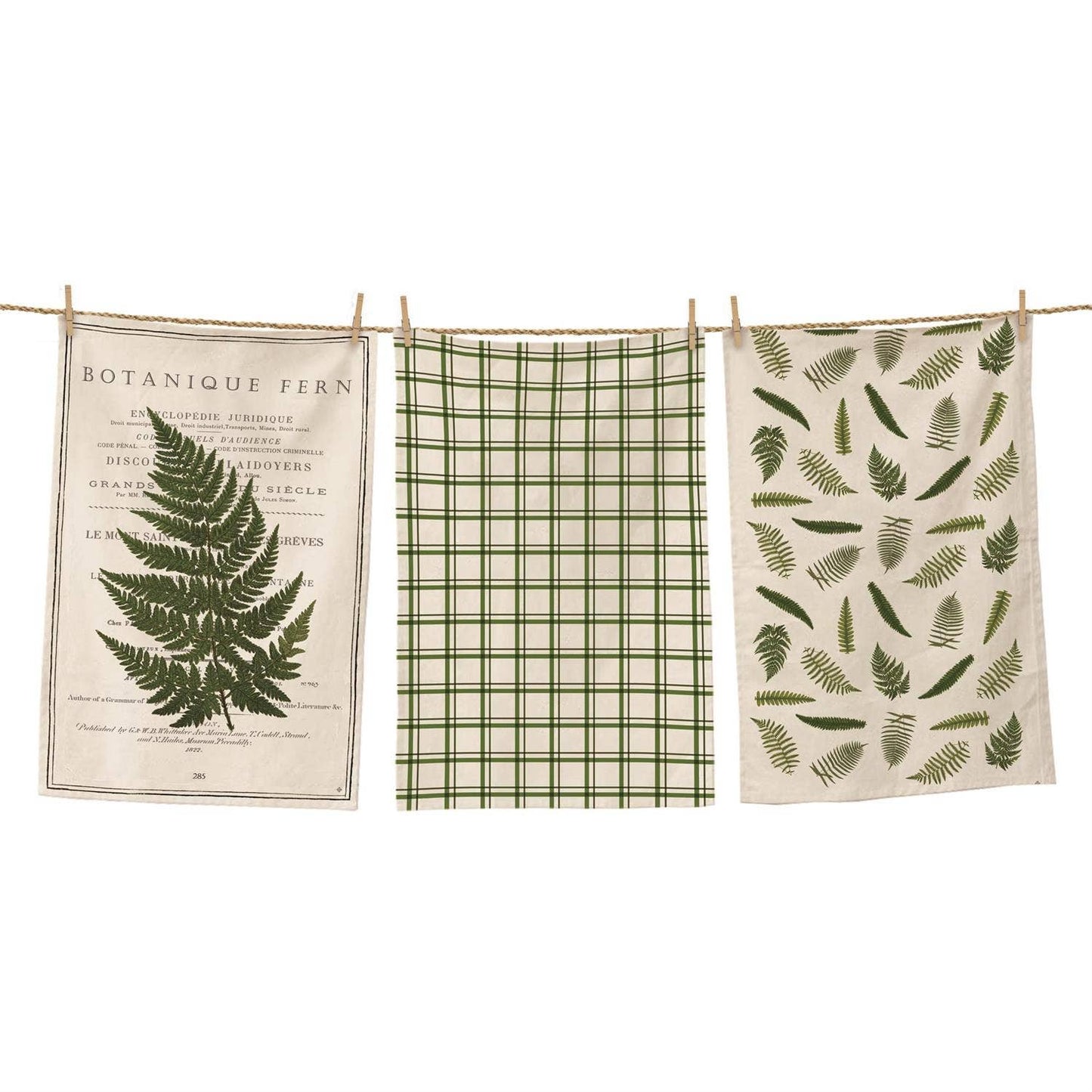 Tea Towels - Ferns Set /3