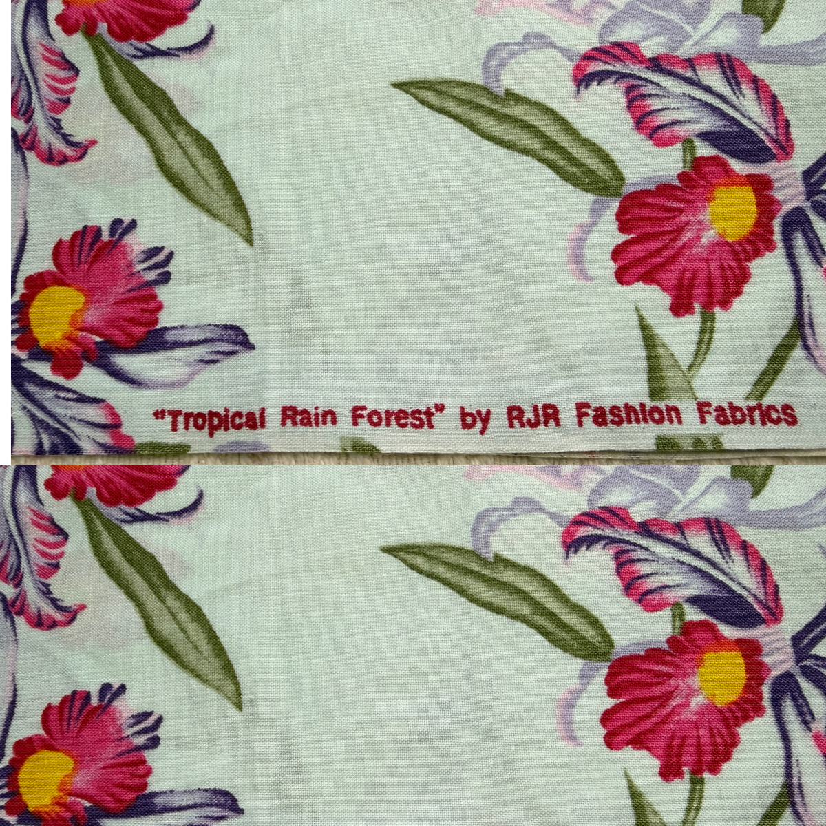 Tropical Print Cotton Fabric