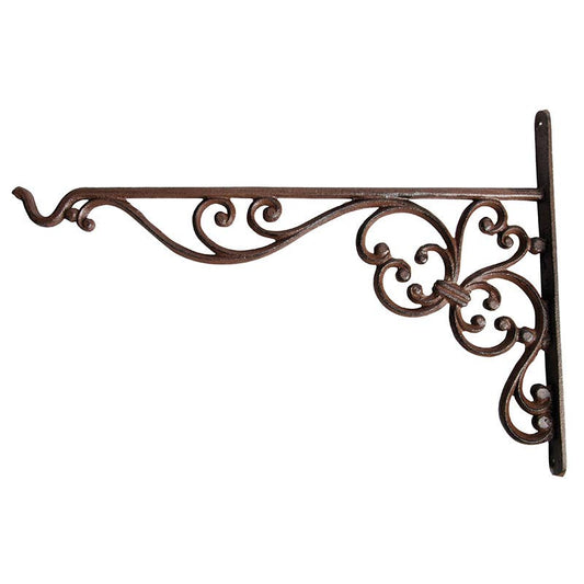Hanging Basket Hook, Cast Iron, Antique Rust