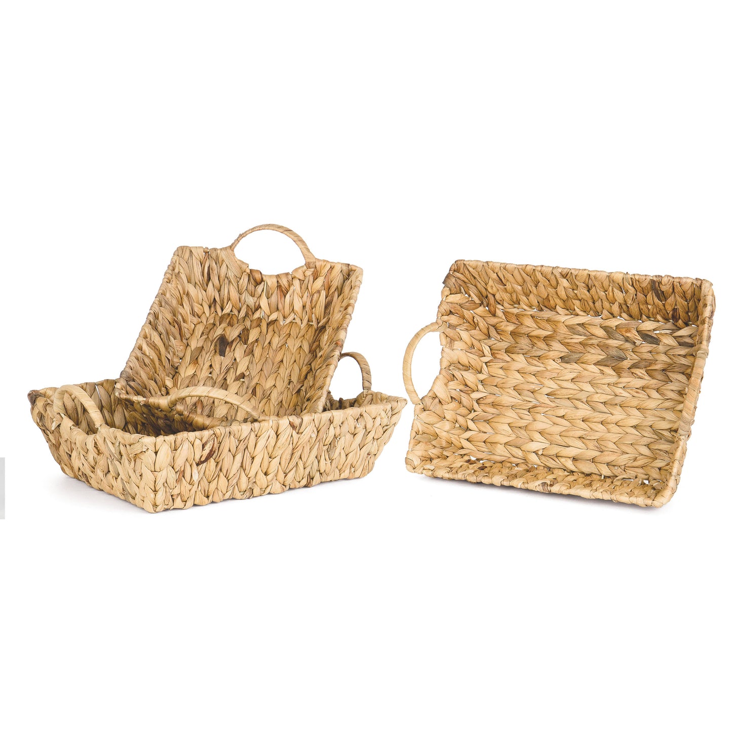 Hyacinth Tray Rectangle w/side handles