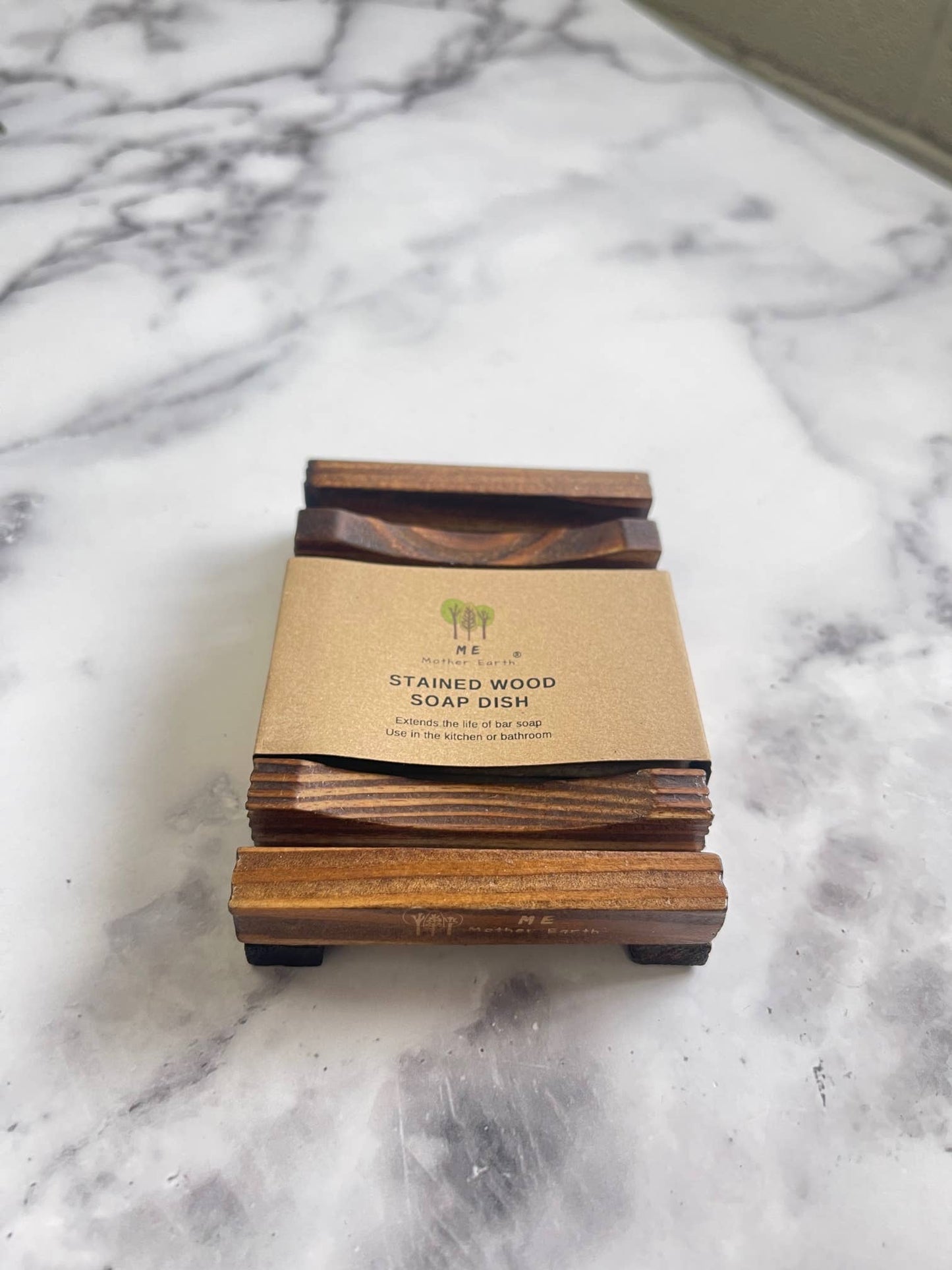 Stained wood soap dish | Eco-Friendly | Zero Waste
