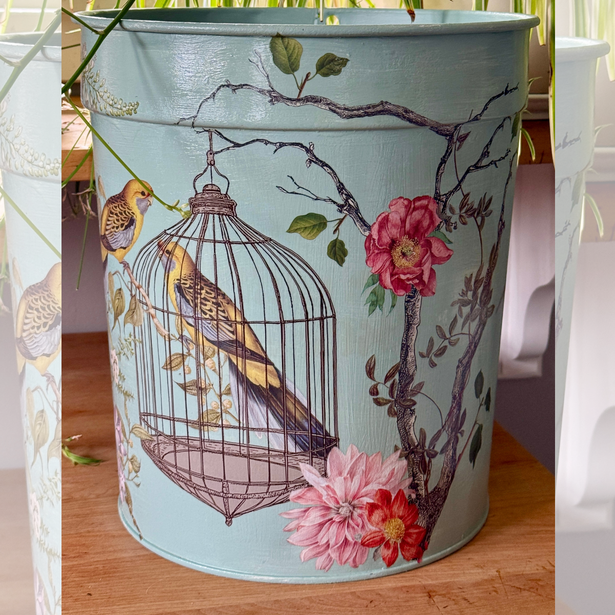 Embellished Vintage Sap Buckets