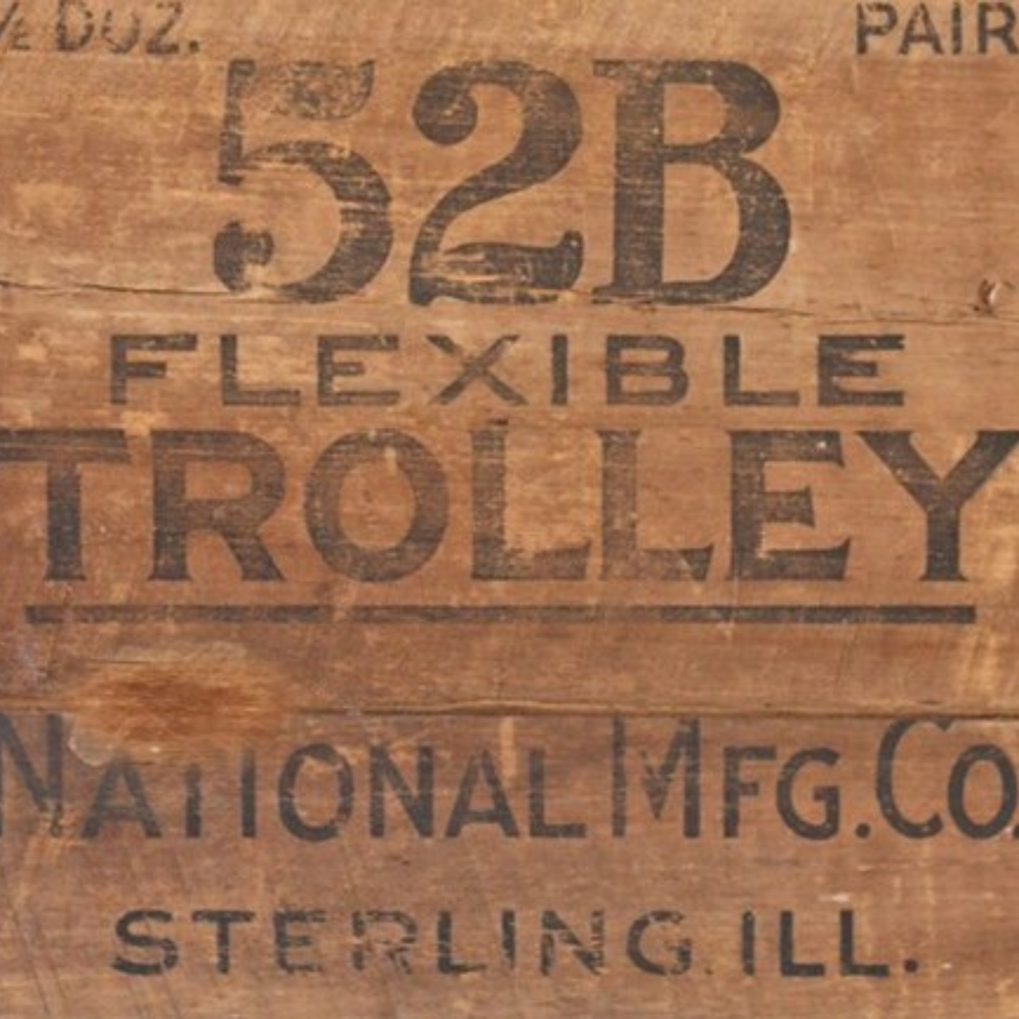 Trolley Crate Decoupage Paper