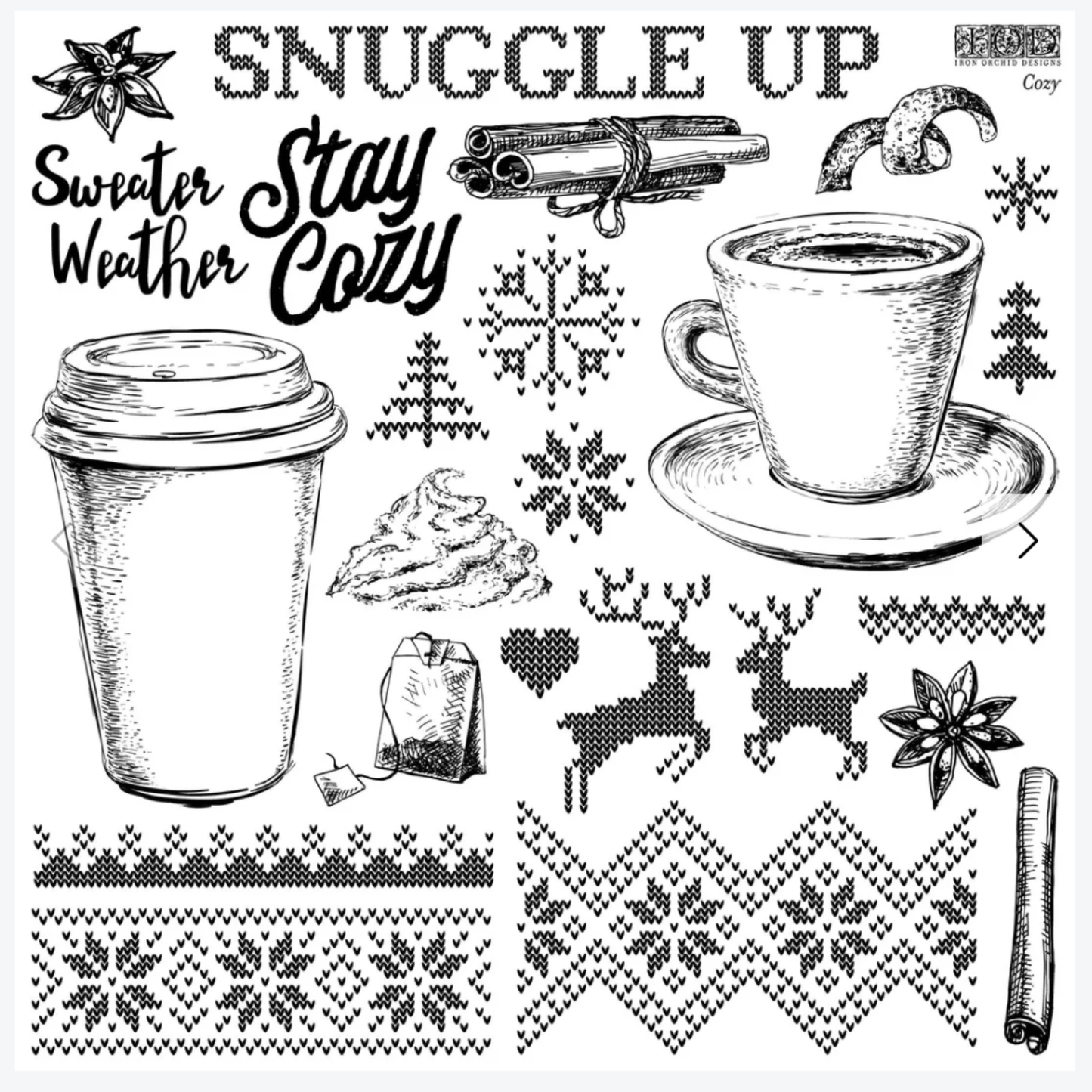 IOD Cozy12" x 12" Stamp
