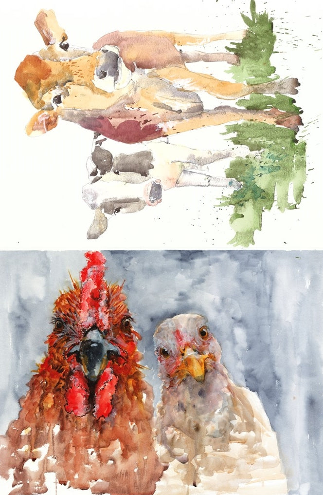 Farm Animals  Decoupage Paper