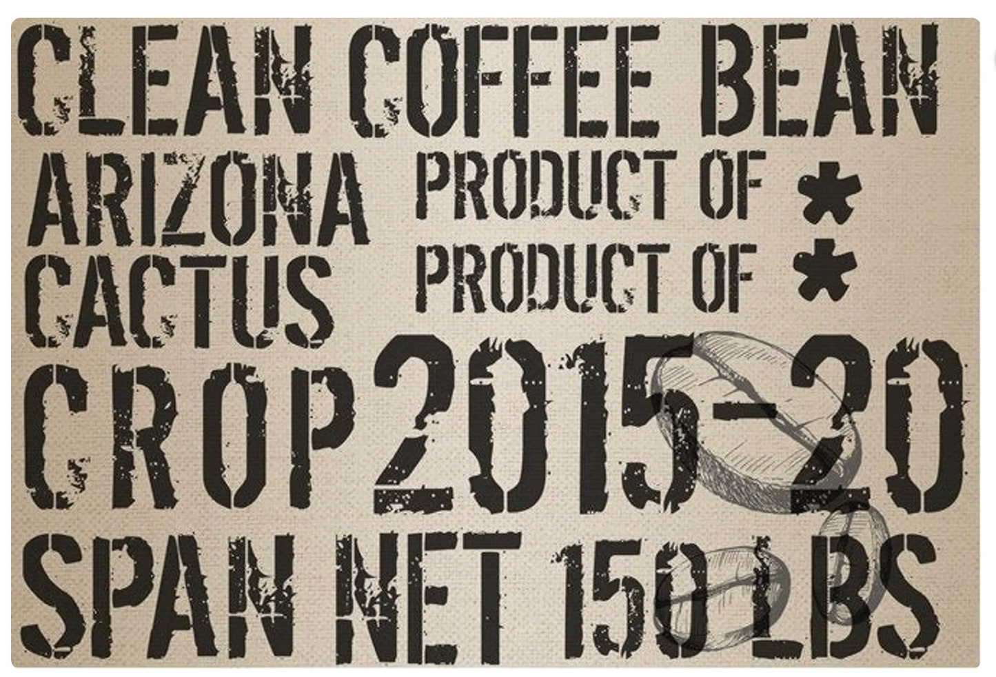 Coffee Sack Decoupage Paper