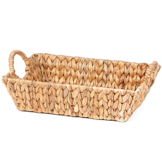 Hyacinth Tray Rectangle w/side handles