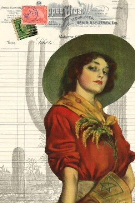 Cow Girl Decoupage Paper