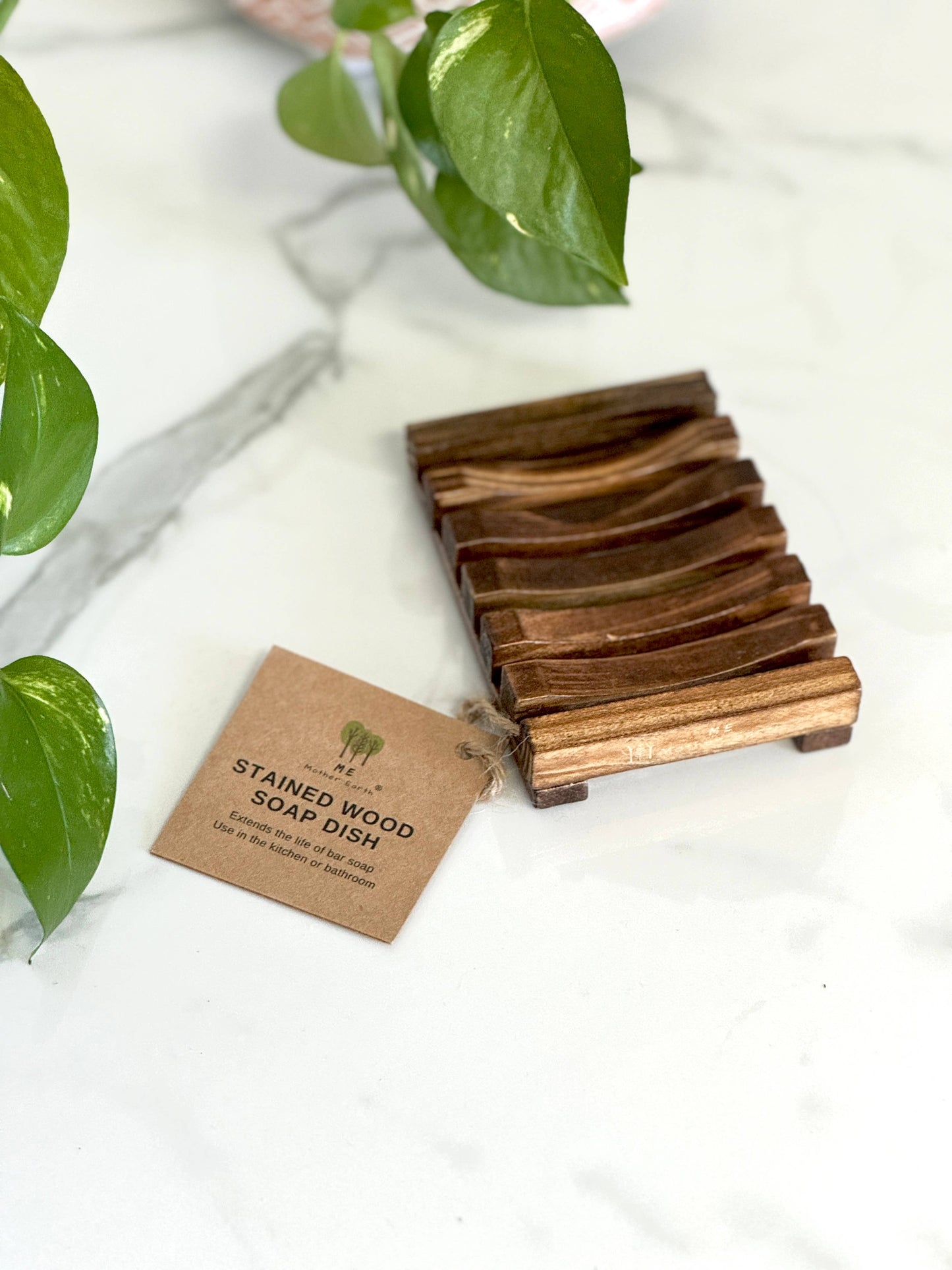 Stained wood soap dish | Eco-Friendly | Zero Waste