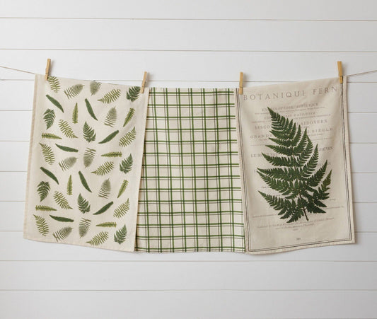 Tea Towels - Ferns Set /3