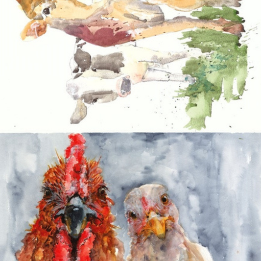Farm Animals  Decoupage Paper