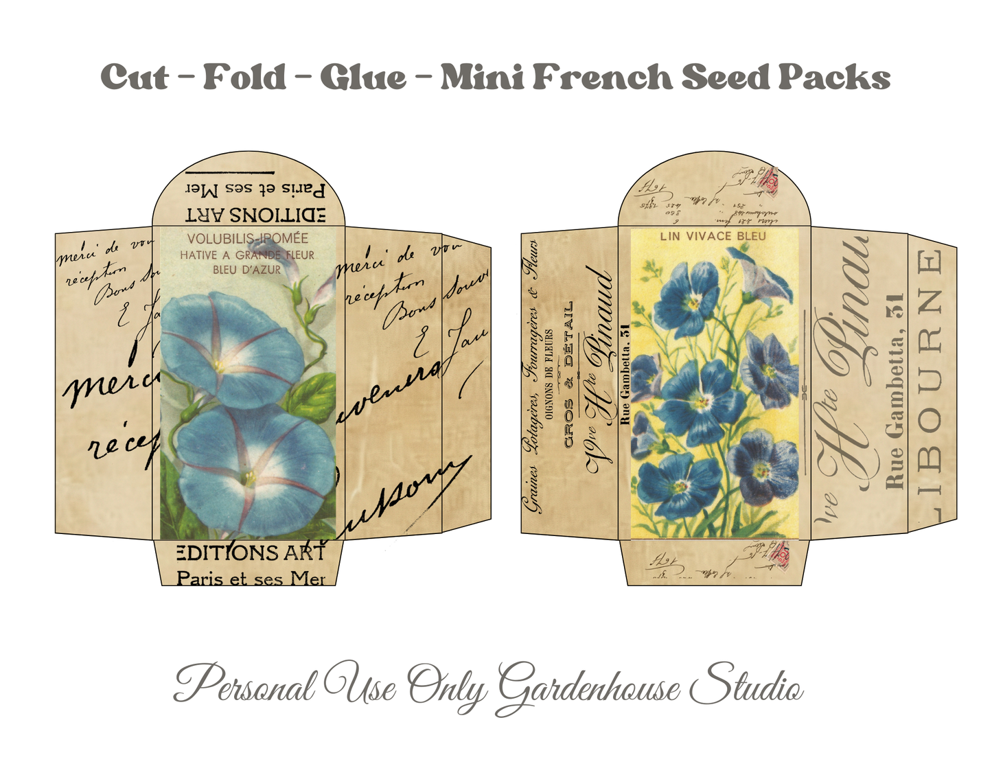 Mini French Seed Packet