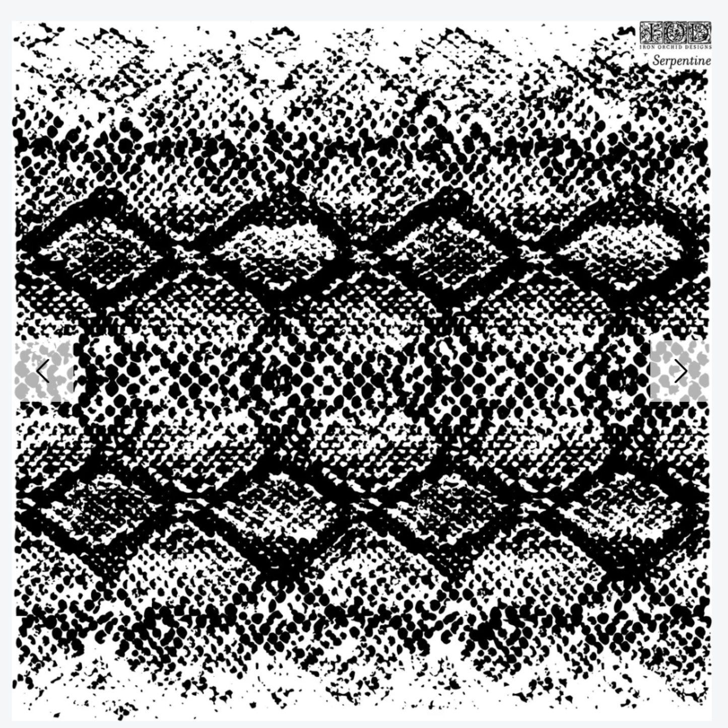 IOD Serpentine 12" x 12" Stamp