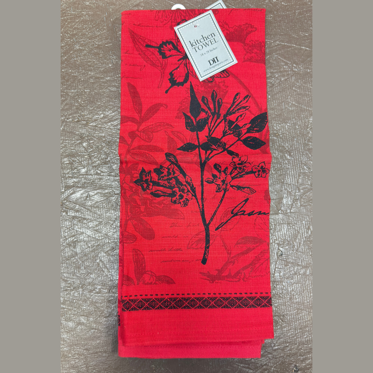 Botanical Flowers Printed Dishtowels